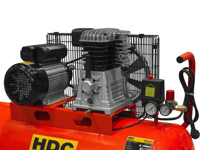 Image 4 Air compressor HDC HD-A101 belt drive