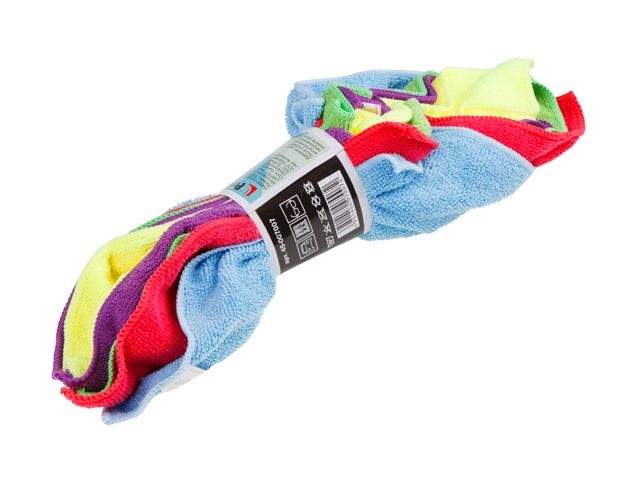 Microfiber glass cloth set, 5 pcs., 30x30 cm., Universal, PERFECTO LINEA