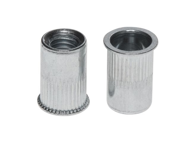 Rivet nut М10 reduce head white zinc plated (100 pcs/carton box) STARFIX