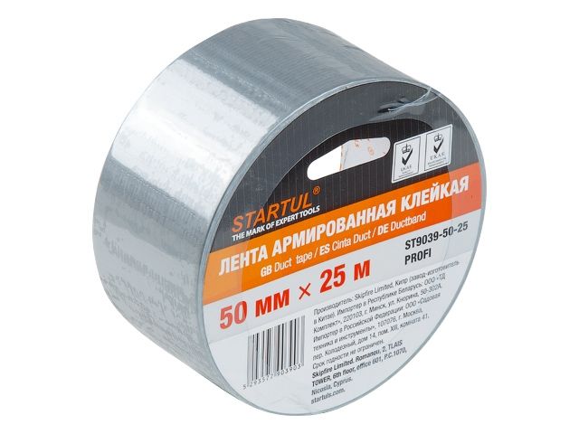 Reinforced polypropylene adhesive tape 150micx50mmx25m Startul Profi