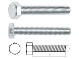 Hex bolt M10х40 grade 5.8 DIN 933 zinc plated (20 kg) STARFIX
