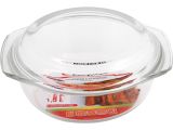 Glass saucepan, 1.5 l, with lid, 234x207x100 mm, PERFECTO LINEA