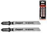 Jig saw blades for metal T118B (2PCS/SET) GEPARD