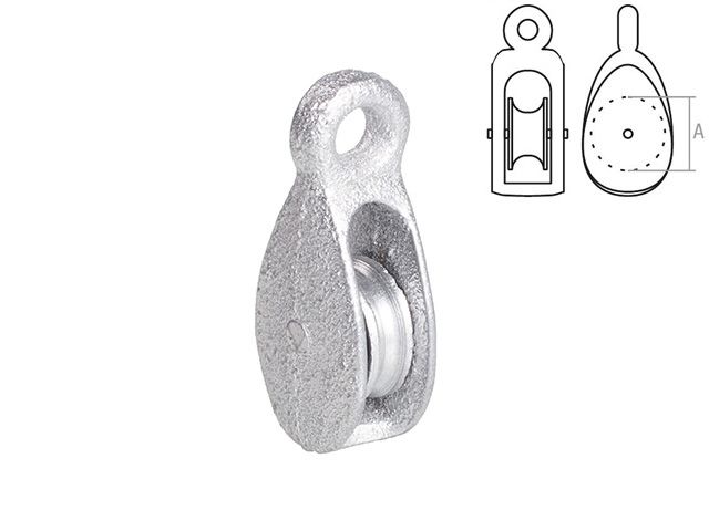 Image 1 Single pulley metal wheel zp 25 mm STARFIX
