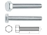 Hex bolt M8х12 class 5.8 DIN 933 zinc plated (20 kg/carton) STARFIX