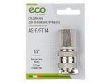 Air hose fitting QR female to 1/4&quot; BSP male (steel) ECO