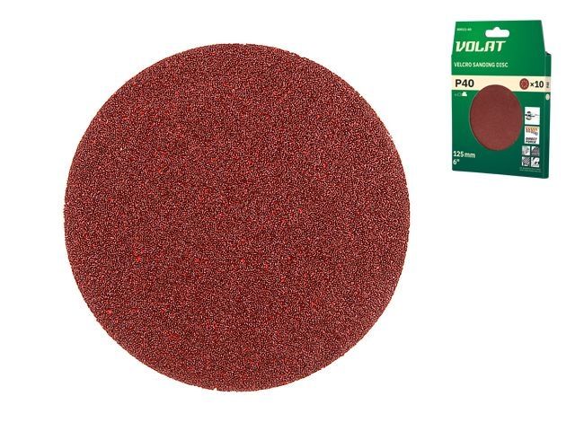 Sanding disc for wood 125mm P40 grit (10PCS/PACK) VOLAT