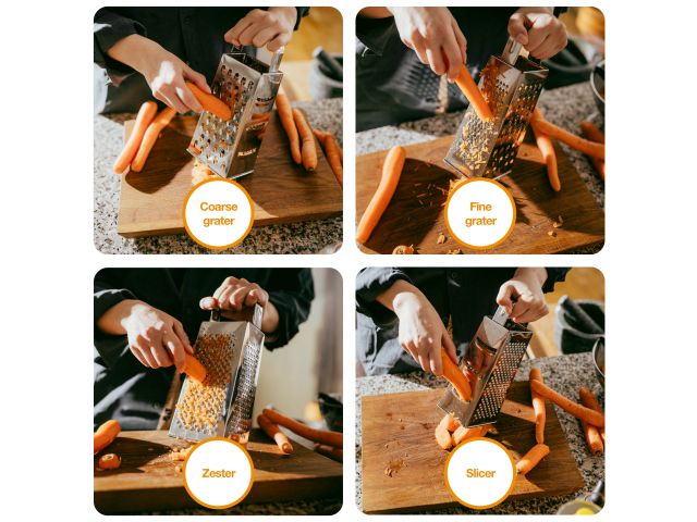 Image 3 Essential Grater 4 sides, NEW
