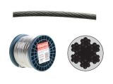 Steel wire rope in PVC М8(6) DIN 3055 zinc plated (100 meters) STARFIX