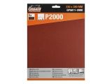 Sanding handle sheet 230х280mm Р2000 grit, paper (5PCS/PACK) GEPARD