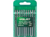 Metal drill bit HSS 4.0х43х75mm (10PCS/SET) ВОЛАТ