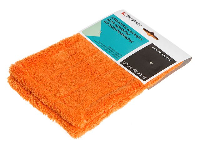 Microfiber mop refill, orange, PERFECTO LINEA