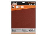 Sanding handle sheet 230х280mm Р40 grit, paper (5PCS/PACK) GEPARD