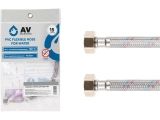 Flexible hose for faucet, PVC, female 1/2&quot; - female 1/2&quot; 100cm, AV Engineering