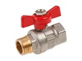 Ball valve 1/2&quot; m.-f. flag handle PN40, AV Engineering