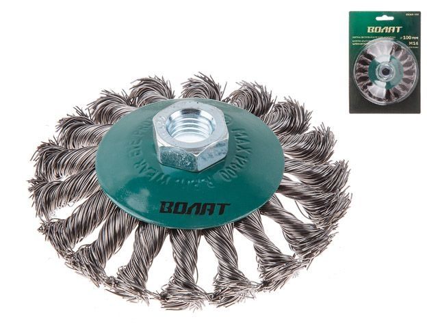 Grinder wire-twisting tapered cup brush 100mm/M14 VOLAT