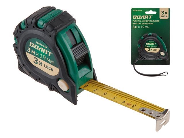 Steel tape measure 3m/19mm Volat