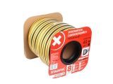 EPDM sealing strip black D14х12мм 40м (2x20 meter/pack) STARFIX