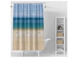 Shower curtain (12 rings included), 180x180 cm, Secret, beach, PERFECTO LINEA
