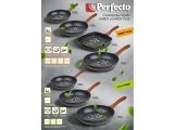 Frying pan 26х5.0 cm, aluminum, non-stick coating, for induction stoves, Hardy Plus series, PERFECTO