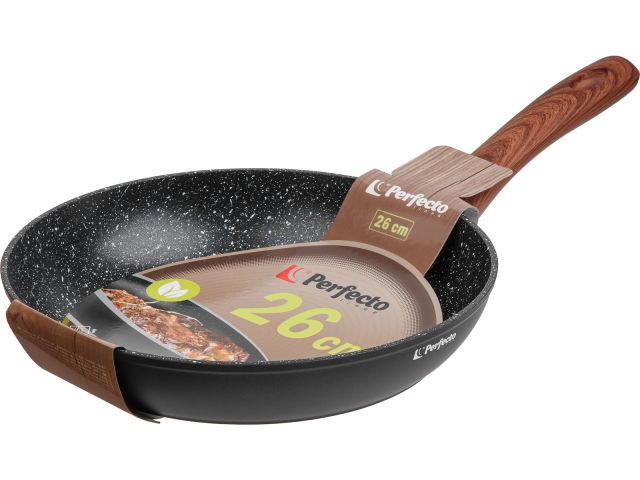 Frying pan 26х5.3 cm, aluminum, non-stick coating, Hardy series, PERFECTO LINEA