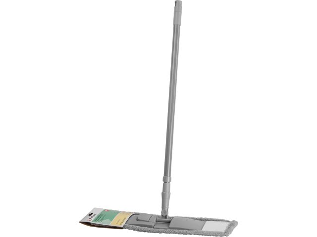Microfiber flat mop Solid, grey, PERFECTO LINEA