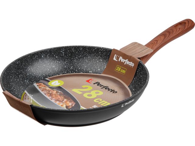 Frying pan 28х5.5 cm, aluminum, non-stick coating, Hardy series, PERFECTO LINEA