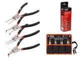 Circlip pliers set 180mm 4pcs PRO STARTUL