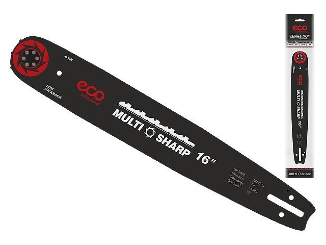 Guide bar 40 cm 16&quot; 3/8&quot; 1.6 mm MULTI SHARP ECO