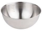 Whipping bowl, stainless steel,diаm. 24.5 cm, with measuring scale, CHEF series, PERFECTO LINEA