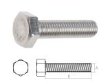 Hex bolt М6х25 SS304(А2) DIN 933 (200  pcs) STARFIX