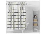 Shower curtain (12 rings included), 180x180 cm, Secret, graphics, PERFECTO LINEA