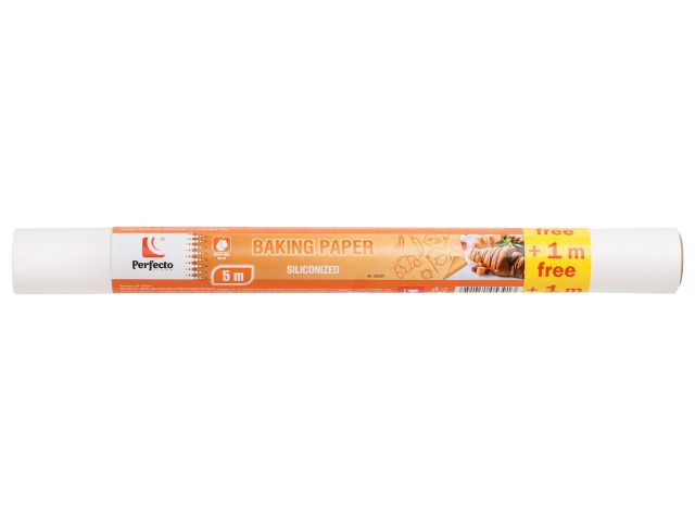 Baking paper parchment, siliconized, 5+1m, width 39 cm, PERFECTO LINEA