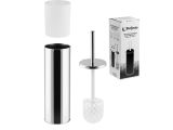 Toilet brush with holder, stainless steel, PERFECTO LINEA