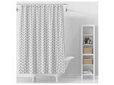 Shower curtain (12 rings included), 180x180 cm, Secret, vector graphics, PERFECTO LINEA
