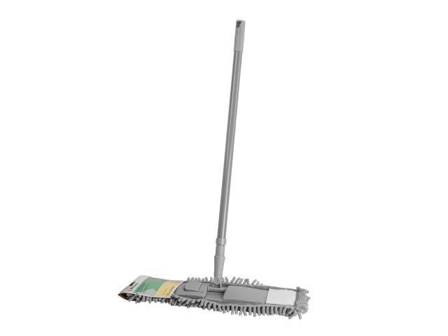 Chenille flat mop Solid, grey, PERFECTO LINEA