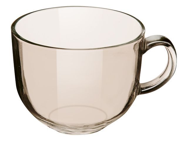 Glass bouillon mug, 400 ml, Amber, PERFECTO LINEA