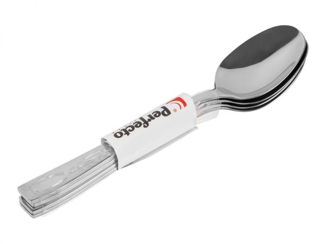 Set of spoons, 4 pcs., glossy, Majestic series, PERFECTO LINEA