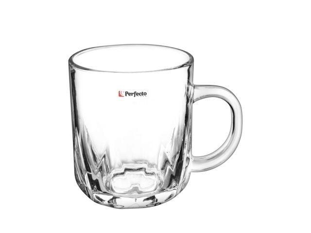 Glass mug, 240 ml, Iceberg series, PERFECTO LINEA