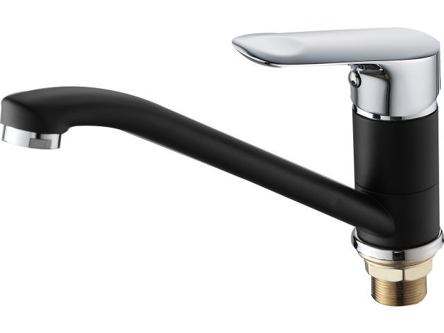One handle (D35) zinc kitchen faucet, black, ECONOCE