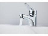 Watch image 21 One handle brass basin faucet D40, Crocus series, chrome, a-five