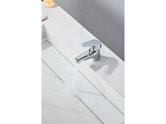 Image 17 One handle brass basin faucet D40, Crocus series, chrome, a-five