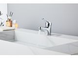 Watch image 20 One handle brass basin faucet D40, Crocus series, chrome, a-five