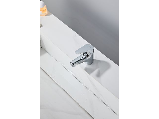 Image 14 One handle brass basin faucet D40, Crocus series, chrome, a-five
