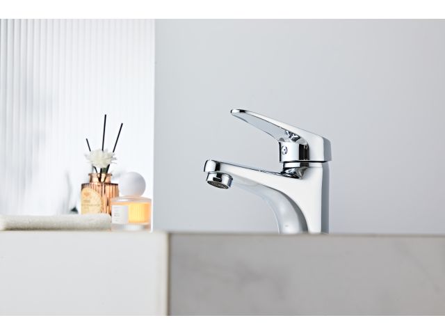 Image 13 One handle brass basin faucet D40, Crocus series, chrome, a-five