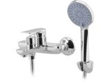 One handle brass bath faucet D35, Camellia series, chrome, a-five