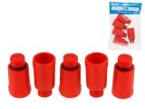 PP end cap 1/2&quot; red, AV Engineering