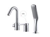 One handle brass bath faucet D35, Lotus series, chrome, a-five