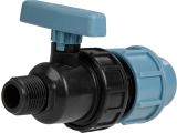 Compression ball valve 20 x 1/2&quot; m., AV Engineering