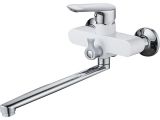 One handle (D35) zinc bath faucet, white, ECONOCE